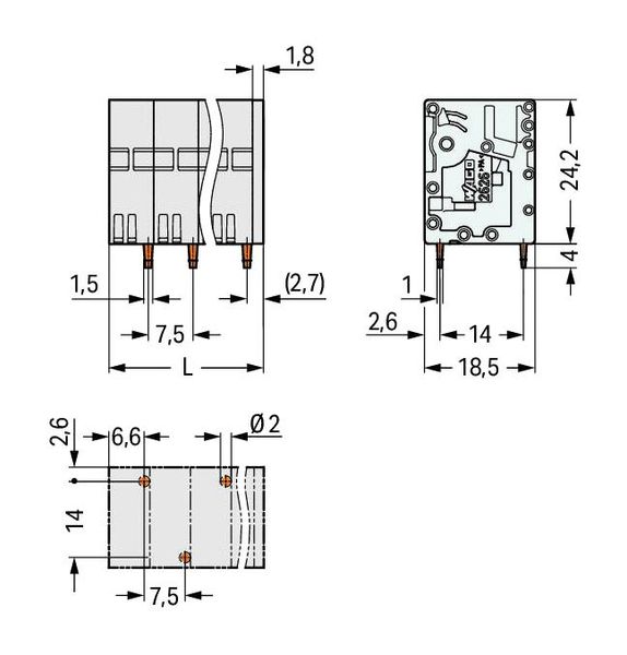 2626-3102/020-000 electronic component of Wago