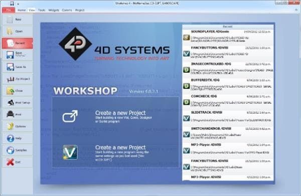 4D Workshop4 IDE PRO electronic component of 4D Systems