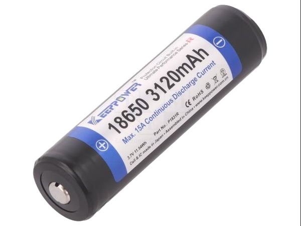 ICR18650-312PCM-R 3120MAH electronic component of Keeppower