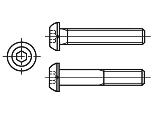 M3X12/ISO7380-1-A2 electronic component of Kraftberg