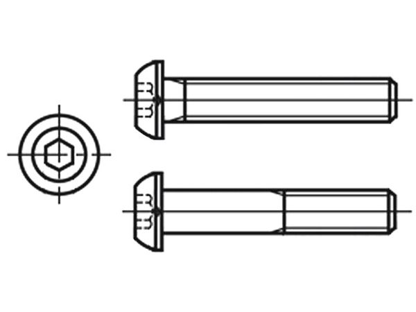 M3X25/ISO7380-1-A2 electronic component of Kraftberg