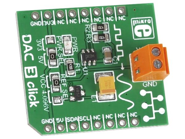 DAC 3 CLICK electronic component of MikroElektronika