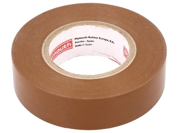 N-12 PVC TAPE 19MMX20M BROWN electronic component of PLYMOUTH