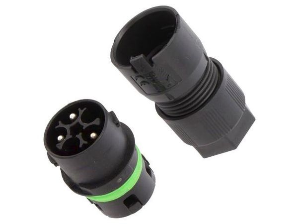 3801/V-M-3P-BK Standard Circular Connector