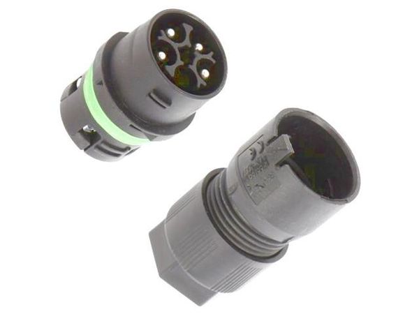3801/V-M-4P-BK  Connectors