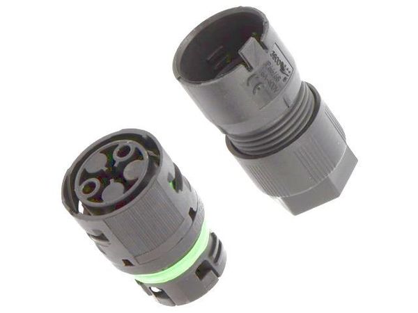 3802/V-M-2P-BK Standard Circular Connector