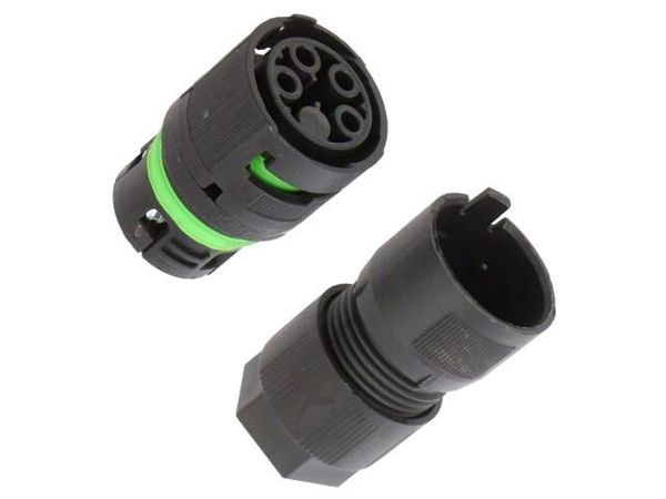 3802/V-M-4P-BK  Connectors