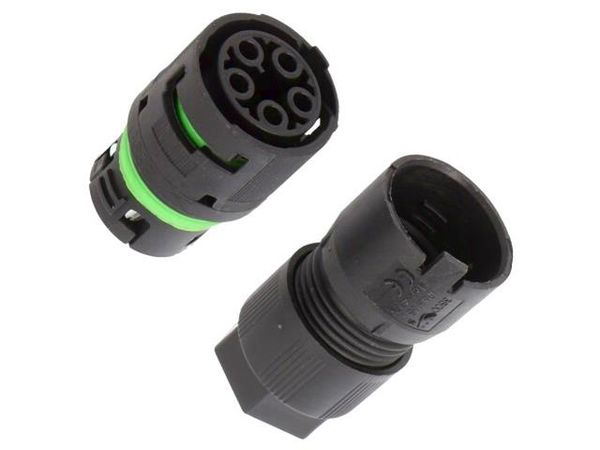 3802/V-M-5P-BK  Connectors
