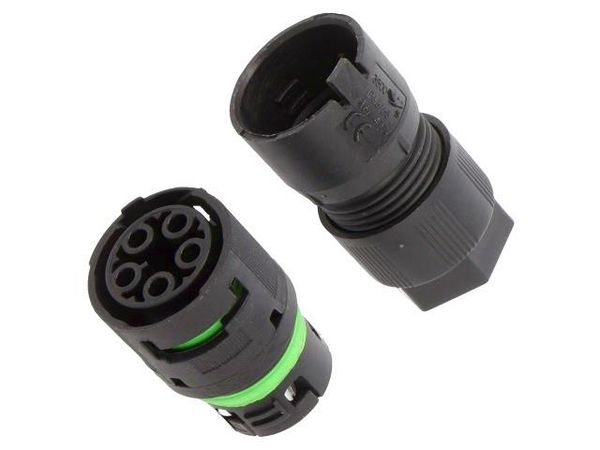 3802/V-M-5P-BK Standard Circular Connector