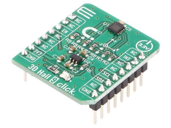 3D HALL 9 CLICK electronic component of MikroElektronika