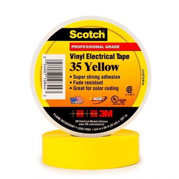 35-YELLOW-3/4X66FT electronic component of 3M