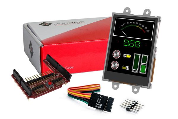 uLCD-24PTU-Pi electronic component of 4D Systems