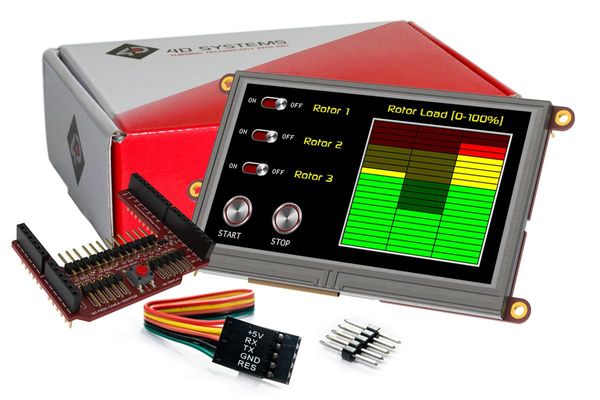 uLCD-43DCT electronic component of 4D Systems