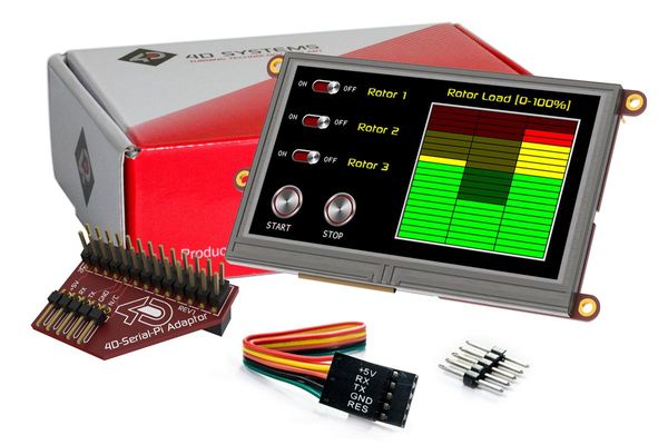 uLCD-43DT electronic component of 4D Systems