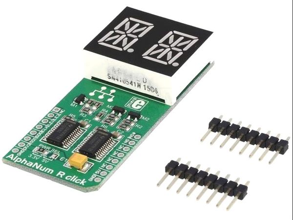 ALPHANUM R CLICK electronic component of MikroElektronika