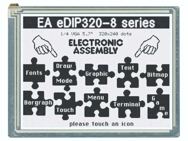 EA EDIP320J-8LWT electronic component of Display Visions