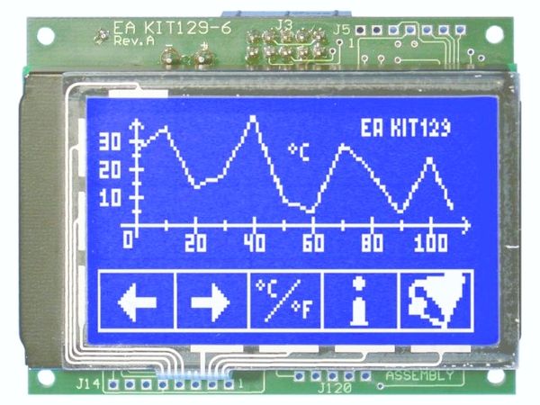 EA KIT129-6LWTP electronic component of Display Visions