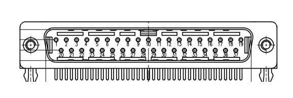 L17H2112120 electronic component of Amphenol