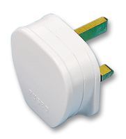 PLUG, 3A FUSED, WHITE electronic component of Pro Elec