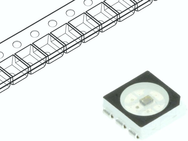 WS2812S BLACK electronic component of Worldsemi