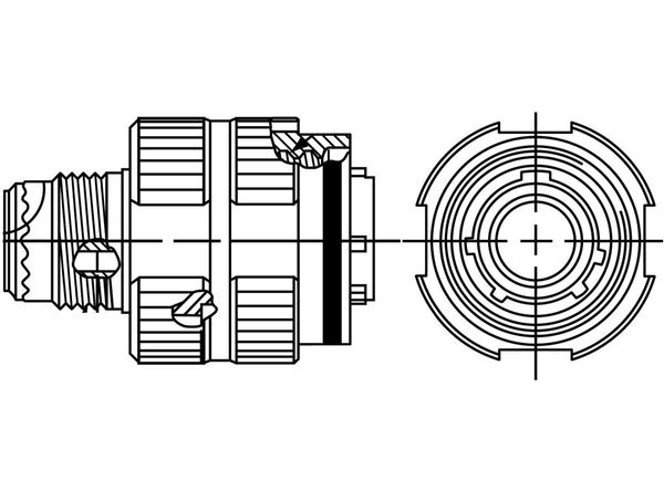 TV06RQW-25-8P-LC electronic component of Amphenol