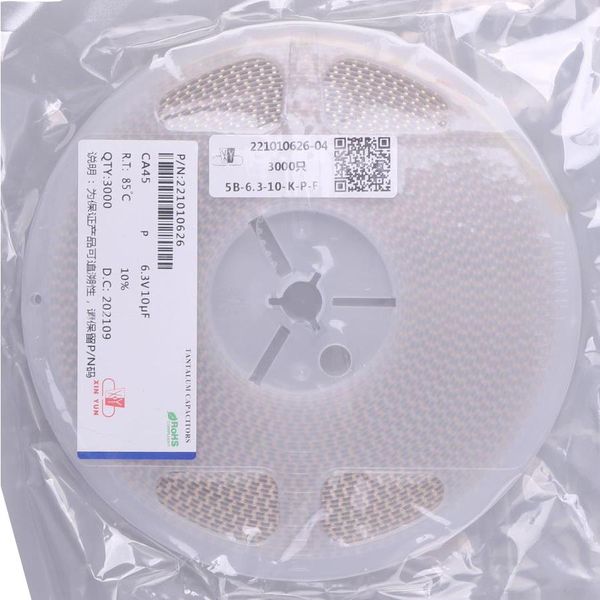 CA45-P-6.3V-10UF-K Tantalum Capacitors - Solid SMD