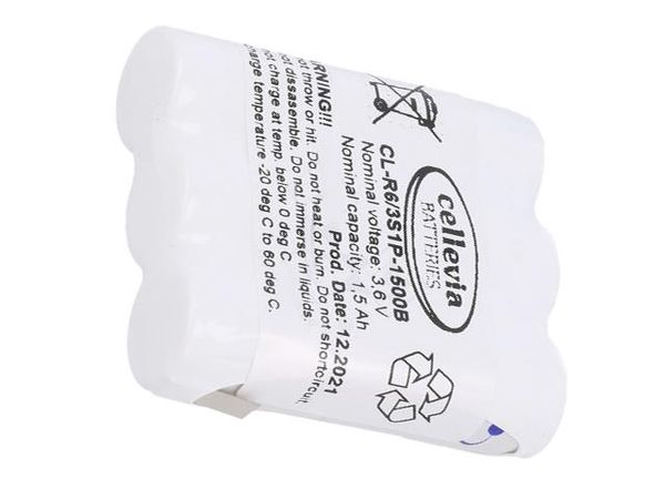 CL-R6/3S1P-1500B NiMH - Nickel Metal Hydride Battery