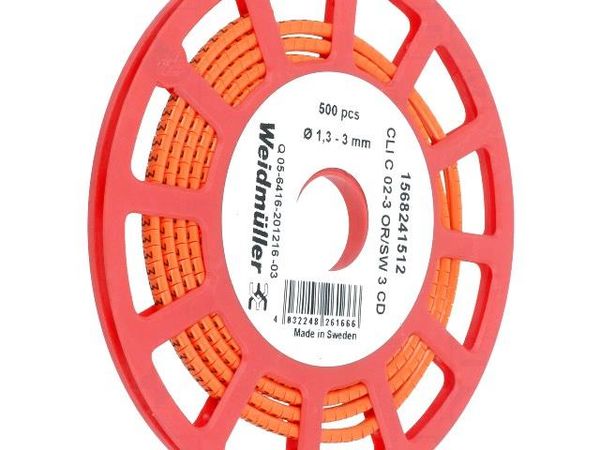 CLI C 02-3 OR/SW 3 CD Wire Labels & Markers