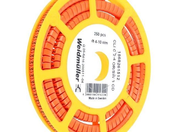CLI C 2-4 OR/SW 3 CD Wire Labels & Markers
