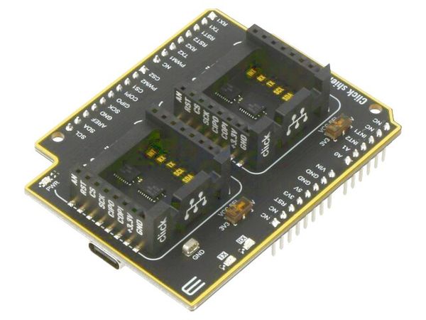 CLICK SHIELD FOR ARDUINO UNO electronic component of MikroElektronika