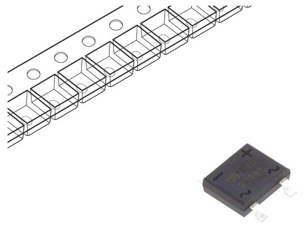 DB107STR electronic component of SMC Diode