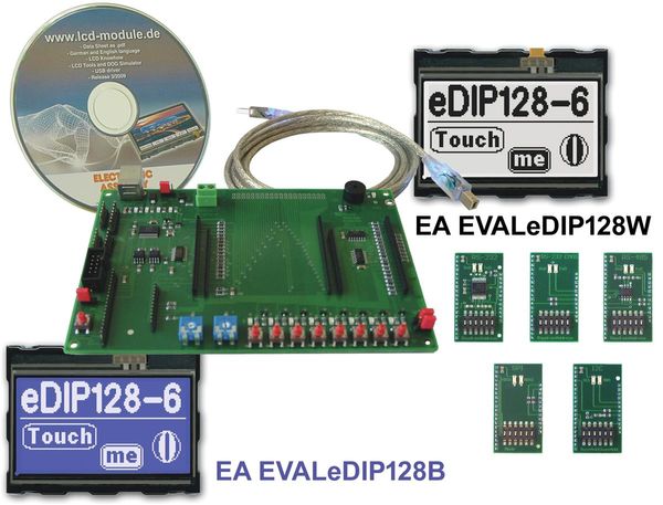 EA EVALeDIP128B electronic component of Display Visions