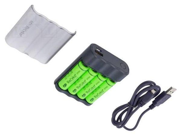 GP X411 AA/AAA + 4X R6 2700MAH RECYKO Power
