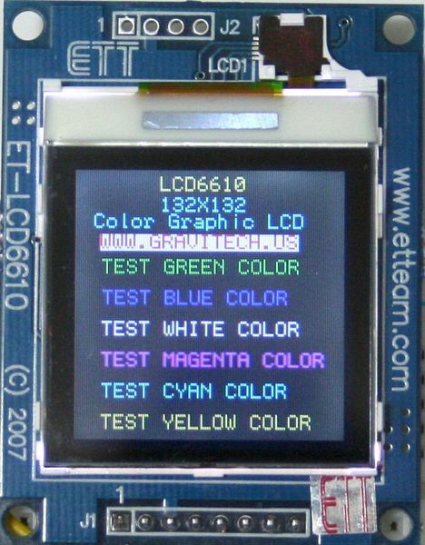 LCD6610 electronic component of Gravitech