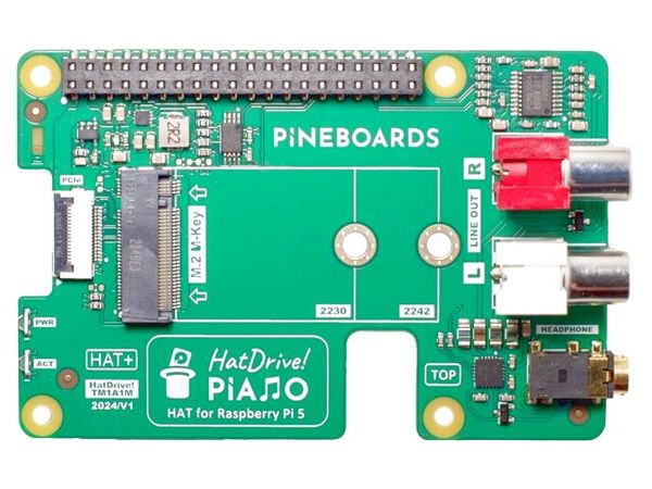 HATDRIVE! PIANO electronic component of PINEBOARDS