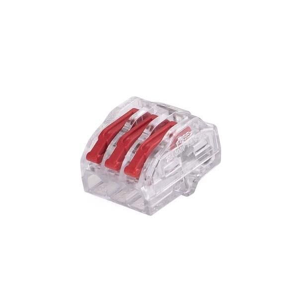 HellermannTyton - Terminals HelaCon Releasable Wire Connector, 2-Port, (PC & PA66), Clear, 80/pkg 