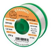 HS10 FAIR, 1.0MM, 250G electronic component of Stannol