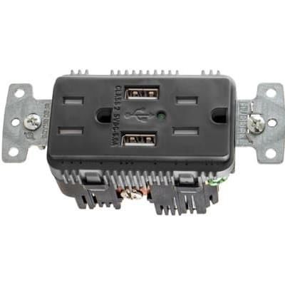 USB15A5BK AC Power Plugs & Receptacles