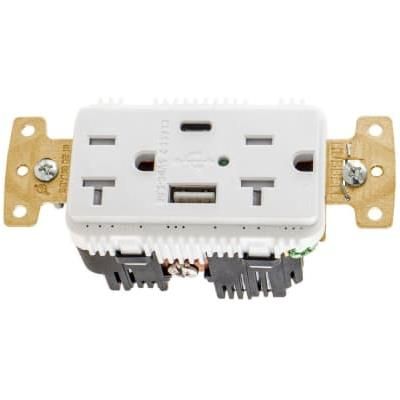 USB20AC5WWR AC Power Plugs & Receptacles