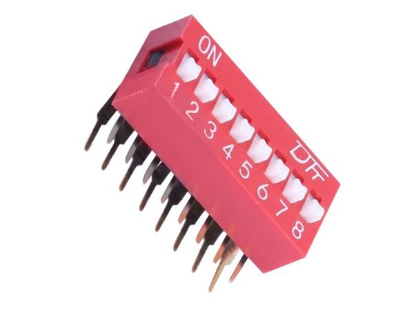 KF1003-08P-R0-DFT-02B DIP Switches/SIP Switches