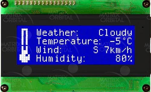 LCD2041-WB electronic component of Matrix Orbital