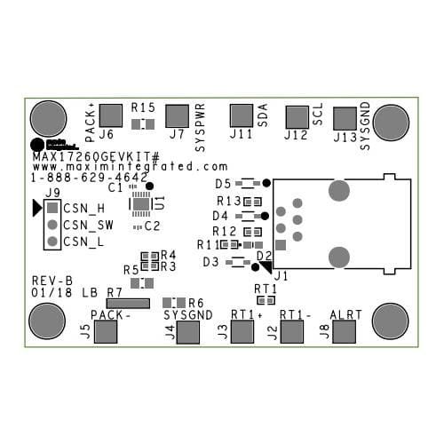 MAX17260GEVKIT# electronic component of Analog Devices