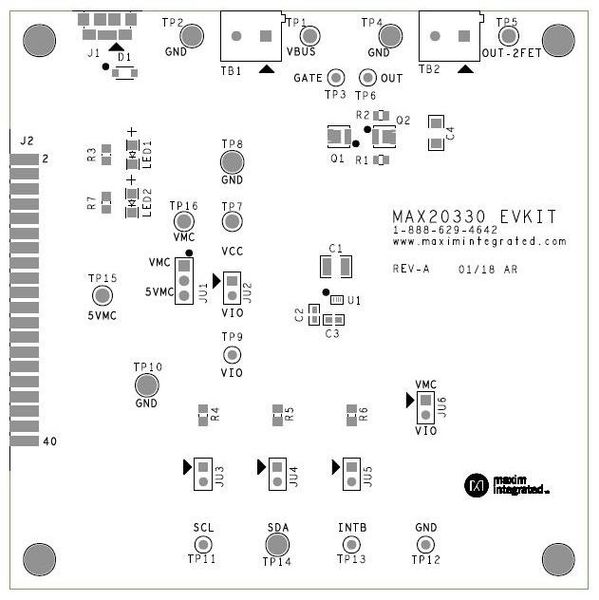 MAX20330EVKIT# electronic component of Analog Devices