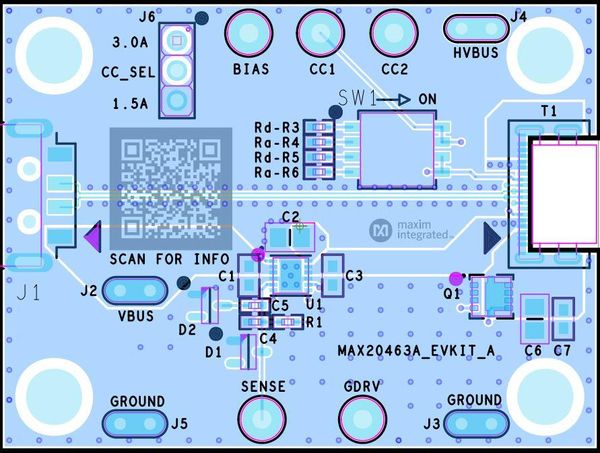 MAX20463AEVKIT# electronic component of Analog Devices