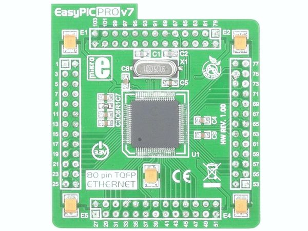 EASYPIC PRO V7 MCUCARD WITH PIC18F87J60 electronic component of MikroElektronika