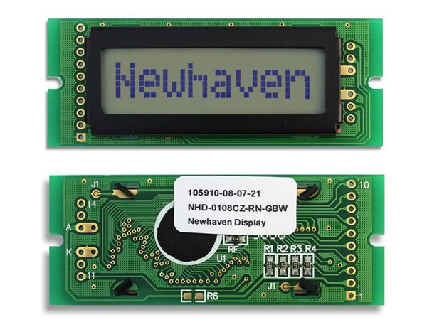 NHD-0108CZ-RN-GBW electronic component of Newhaven Display