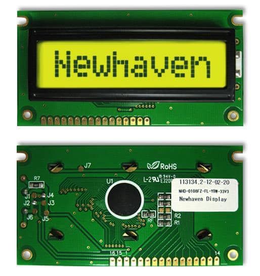 NHD-0108FZ-FL-YBW-33V3 electronic component of Newhaven Display