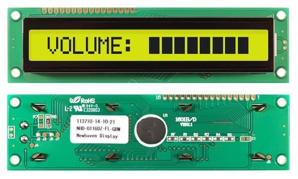 NHD-0116DZ-FL-GBW electronic component of Newhaven Display