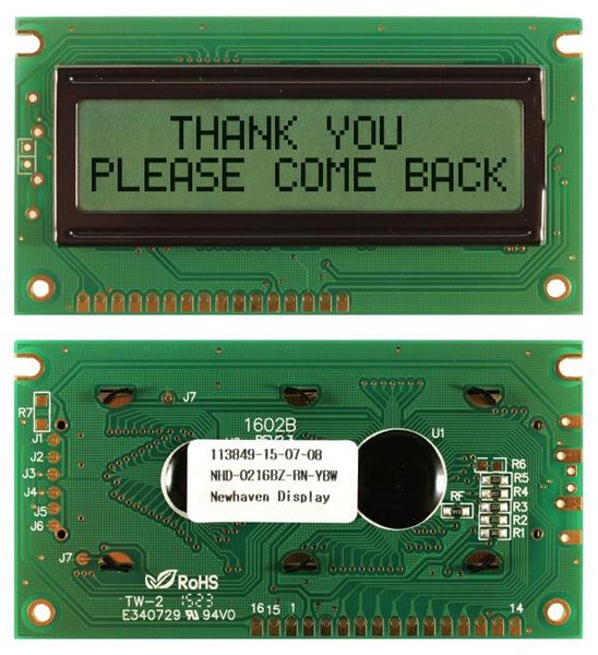 NHD-0216BZ-RN-YBW electronic component of Newhaven Display