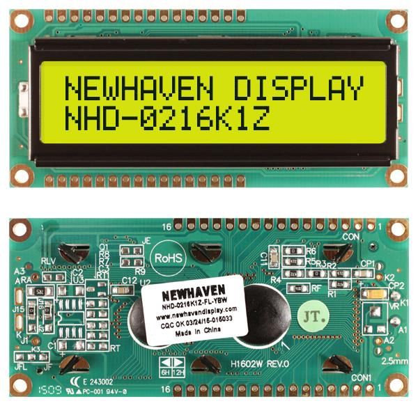 NHD-0216K1Z-FL-YBW electronic component of Newhaven Display